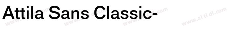 Attila Sans Classic字体转换